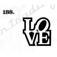 love sticker 10cmx10cm