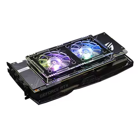 GPU Backplane Radiator RTX3090 3070 3080 GPU VRAM Cooler Heatsink Graphics Card Led Light Cooling Fa