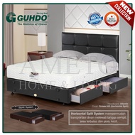 promo agustus Guhdo Springbed New Prima 160x200 Drawer Laci HB Caserta Full Set