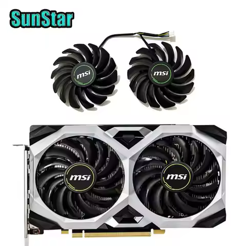 New 2PCS PLD09210S12HH 4PIN 87MM MSI GTX 1660 SUPER Graphics card cooling fan,For MSI GTX 1660,1660 