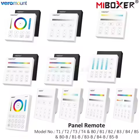 MiBoxer B0 B0-B B1 B1-B B2 B3 B3-B B4 B4-B B8 T1 T2 T3 T4 B5 Brightness/CCT/RGB/RGBW/RGBCCT Smart Pa