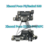 USB Charging Charger Dock Port Board With Microphone Flex Cable For Xiaomi Poco F3 X3 X3 Pro X3 NFC