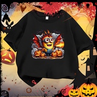 REAdy stocK Ready Stock Baju Halloween Minions dewasa anak-anak lengan pendek T-shirt Graphic T-Shir