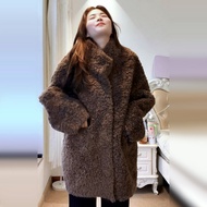 JSM | เสื้อโค้ตสั้นเนื้อนุ่มสไตล์เกาหลีสำหรับผู้หญิง