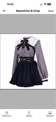 葛葉性轉 女裝制服 地雷 蘿莉 Cos服 Sanya Cosplay Set  Anime
