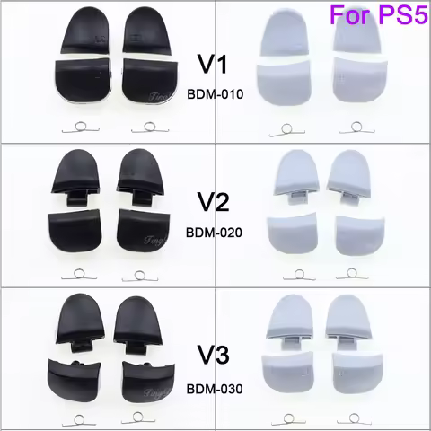 1/2/10Set BDM-010 BDM-020 BDM-030 Black White R1 L1 R2 L2 Game Trigger Buttons with Spring For PS5 V