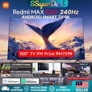 Xiaomi Redmi MAX TV 85" 100" inch 4K UHD Android Smart Gaming 240Hz MEMC 4ms TV Office Display HDMI 