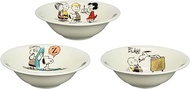 Peanuts SN850-76 Bowl, Pot, Plate, Approx. 6.3 inches (16 cm), 3-piece Set, Made in Japan