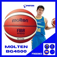 Molten BG4500 Basketball Ball FIBA Approved PU Leather Indoor Outdoor Size 7 Official Game Ball