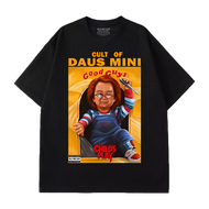 Afz.id t-shirt cult of daus mini plesetan parodi chucky vintage unisex clothes distro quality black 