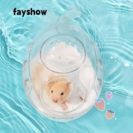 FAY Hamster Bathroom, Small Pet Transparent Hamster Bathtub Box, Pet Supplies Submarine Hamster Bathing Bowl