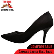 Camille LADIES High Heel Casual Shoe (3777-1) Black