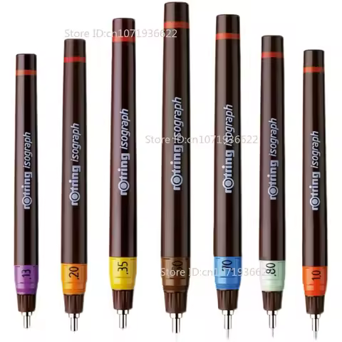 German Rotring Original Isograph Syringe Pen 0.2/0.3mm Drawing Pen Professional Hand-drawing Enginee
