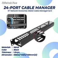 24port Cable Manager [for DVR Rack/Network Cabinet], Arrangement of Cable