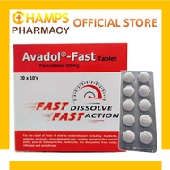 AVADOL FAST (PARACETAMOL) 500MG TAB 20*10'S