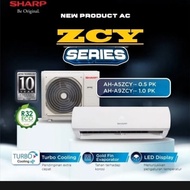 hoot sale AC SHARP AH-A5UCYN 1/2 PK + PASANG AC LOW WATT berkualitas