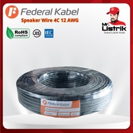 Federal Speaker Wire 4C 12AWG 1 Meter