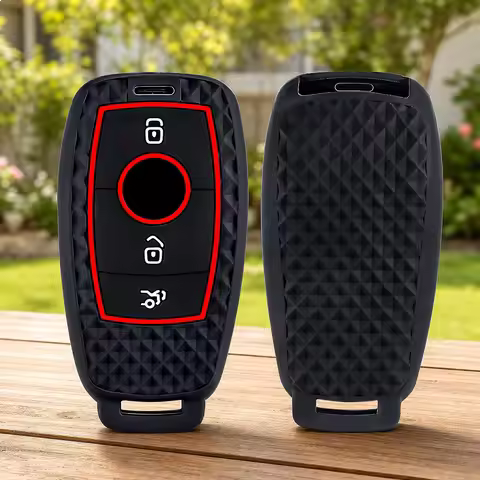 Silicone Car Remote Key Case Cover For Mercedes Benz A C E S G Class GLC CLE CLA GLB GLS AMG