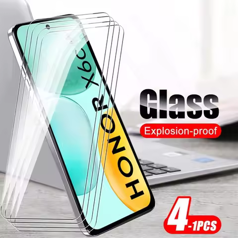 For Honor X6c 4G Glass 4-1Pcs 9H Tempered Glass Screen Protector On HonorX6 Honer Honar X6b X6a X6s 