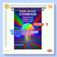 CAHAYA A281 Automatic RGB Color Light WATT Voltage Base type Life span H156 disco light E27 3 WATT F