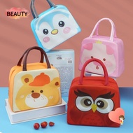 BEAUTY Insulated Lunch Box Bags, Thermal Bag Non-woven Fabric Cartoon Lunch Bag,  Portable Lunch Box Accessories Tote Food Small Cooler Bag