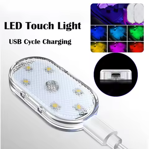 LED Light Touch Mini Ambient Light Interior Car USB Touch Induction Reading Tail Box Light Atmospher