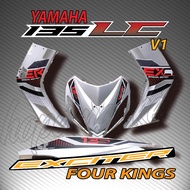 STRIPE MOTOR YAMAHA LC135 V1 EXCITER 135 FOUR KINGS 2021 EDITION ( 84 ) BODY STICKER