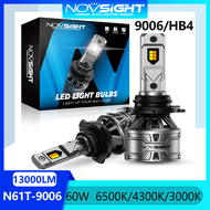 Bóng đèn pha LED Novsight N61T HB4 9006 6500K / 4300K / 3000K 3 Nhiệt độ màu Đèn LED ô tô Chùm sán