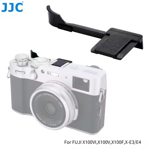 JJC Metal Thumb Up Grip for Fujifilm Fuji X100VI X-E4 XE4 X-E3 XE3 X100V X100F X100T Thumb Rest Meta