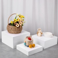 6 Packs Acrylic Display Box Cube Cube Party Buffet Food Display Stand White Cake Stand