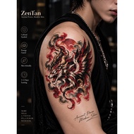 ZenTan QiongQi Guardian Temporary Tattoo | Ancient Chinese Mythical Beast | Color & Black White Ener