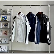 windbreaker windbreaker jacket elgini windbreaker Three-Bar Jacket Black American Sports Jacket Men 