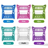CANA RAK PENGERING PIRING PLASTIK 2 SUSUN WADAH TEMPAT CUCI PIRING PENYIMPANAN ORGANIZER WASTAFEL