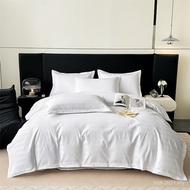 Cloth Hotel Pure Cotton Bedding Satin Four-Piece Set Bed Wholesale White Star Hotel Bed Four-Piece S