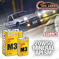 SUMO M3 20W50 M-POWER SYNTHETIC ENGINE OIL 1L/4L MINYAK HITAM