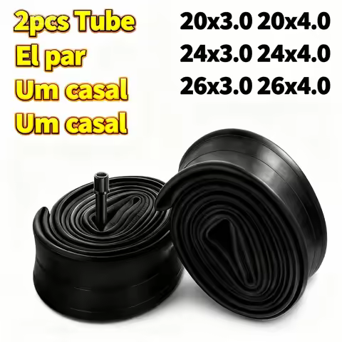 2PCS Fat Bicycle Tube 20x4.0 Bike Inner Tube For Snowmobiles Bicycles ATVs Black Tyre 20X3.0 24X4.0