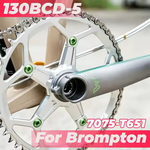 BCD 130 Chainring 5 Bolts For Brompton Chainring 53 39 54 40 42-tooth 44 46 48 50 52 54t 56t 58t 60 