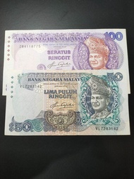 original duit lama Malaysia RM 50/100 siries 5, limited collection item
