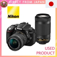 【Used】Nikon Digital SLR Camera D5300 AF-P Double Zoom Kit Black D5300WZ3【Direct from Japan】