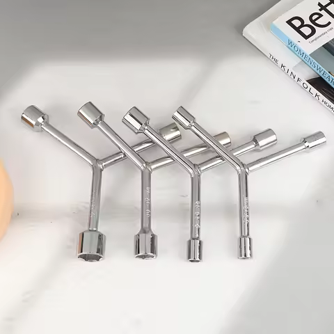1Pc Multifunctional Y-Type Tri-fork Wrench - Hexagonal Socket Hex Key for Bicycle Motorcycle Cycling