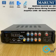 MARUNI BA252W AC / DC Digital Stereo Mixing Karaoke Amplifier (USB / SD Card) BA-252W