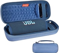 ZUJFPL EVA Hard Case for JBL Flip 6 Flip 5 Waterproof Portable Bluetooth Speaker, Fit for JBL Flip 4 Premium Travel Protective Carrying Storage Bag.Fits USB Cable and Charge(Blue Case+Inside Blue)