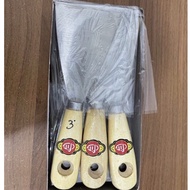 GG WOOD 3 inch scraper, wood HANDLE, 3 inch putty, iron scrap, plate, scraper, putty, 3 inch scraper