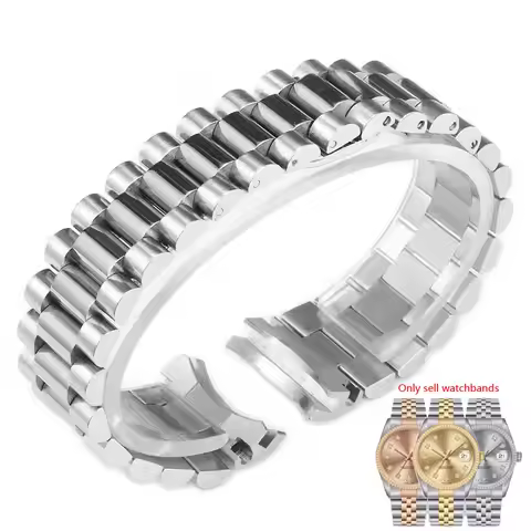 Watchbands For Rolex DATEJUST DAY-DATE OYSTERPERTUAL DATE Stainless Steel Watch Accessories Strap 20