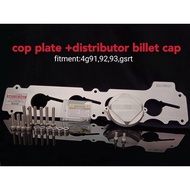 cop k20 coil plate untuk 4g91,92,93na/turbo+distributor billet cap