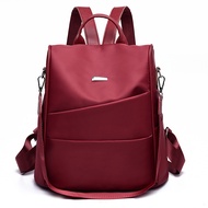 Lady Multifunctional Large Capacity Solid Waterproof Oxford Shoulder Anti Theft Women Backpack Lightweight Casual School Fashion