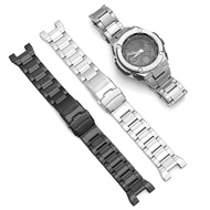 304 Stainless Steel Watch Strap Band for Casio GST W300 G 400G B100 S310 S120 S110 W110 Watchbands Black Silver Bracelet Wrist Belt Men Women Classic