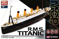 ACADEMY 愛德美 1/1000 MCP 鐵達尼  R.M.S. Titanic 鐵達尼號 簡易組裝