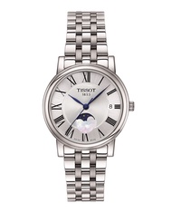 Tissot Carson Premium Lady Moonphase ทิสโซต์ คาร์สัน พรีเมี่ยม เลดี้ มูนเฟส สีีเงิน T1222231103300 น