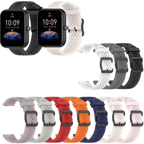 Silicone Wrist Strap For Huami Amazfit Bip Lite Bip S U Bip3 5 pro Balance Active Replacement Watch 